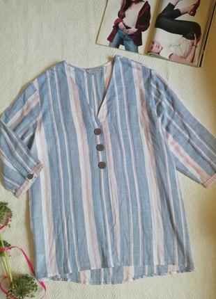 Блуза туніка сорочка натуральна тканина