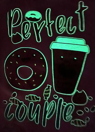 Піжама для дівчинки футболка +лосинки пончик з кавою4 фото