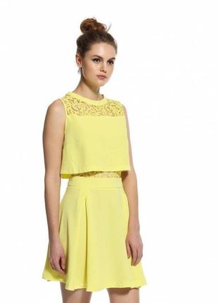 Летнее платье lost ink, 36 размер, желтое