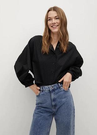 Блузка mango блуза сорочка з широкими рукавами сорочка