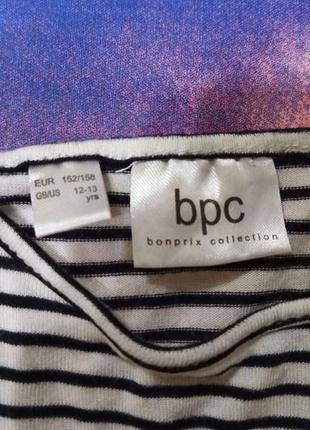 Оригинальная футболка bpc с длинным рукавом кофта лонгслив водолазка гольф полосатая тельняшка3 фото