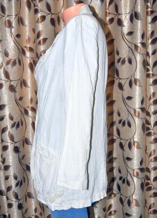 Жіночий прикрашений піджак marilu з льону4 фото