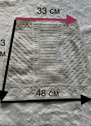 Молочна міні юбка макраме4 фото