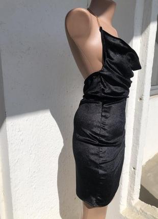 Плаття комбінація міні сукня комбінація міні велюрове з розрізом на нозі5 фото