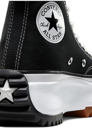 Новинка!!! кеди converse run star hike high 166800c black текстиль5 фото