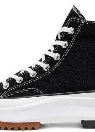 Новинка!!! кеди converse run star hike high 166800c black текстиль7 фото