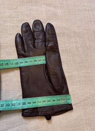 Шкіряні перчатки на флісі7 фото