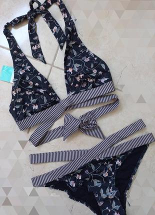 H&m купальник раздельный купальный лиф и трусики плавки бикини 👙