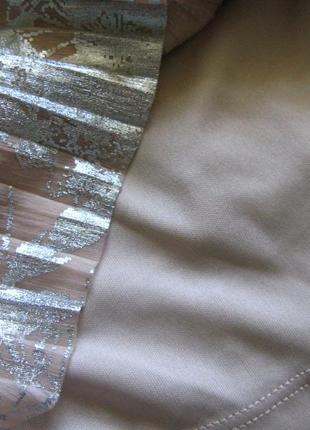 Стильный нарядный серебристый укороченный топ блуза от topshop m5 фото