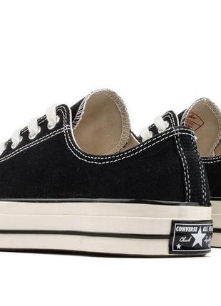 Кеди converse chuck taylor all star 70 ox 162058c black текстиль унісекс4 фото