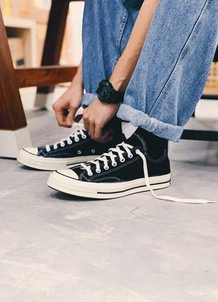 Кеді converse chuck taylor all star 70 ox 162058c 41(7,5)(р) black текстиль