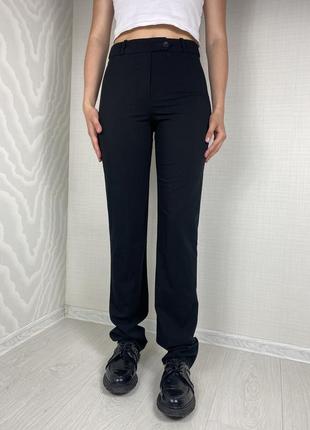 Christian dior paris uniforms брюки штаны классические черные со стрелками брендовые с высокой посадкой