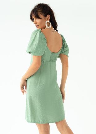 Платье мини с рукавами-фонариками sobe - мятный цвет, s (есть размеры) l2 фото