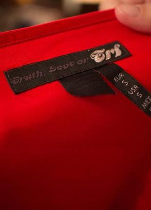 Красная блуза с рукавами-фонариками2 фото