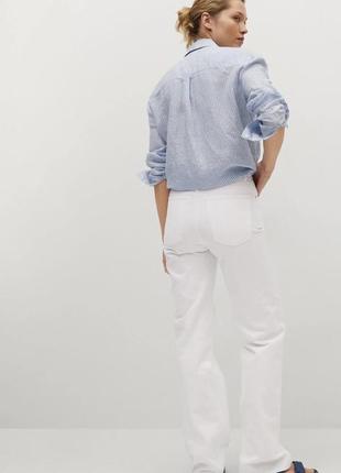 Белые джинсы с разрезами mango2 фото