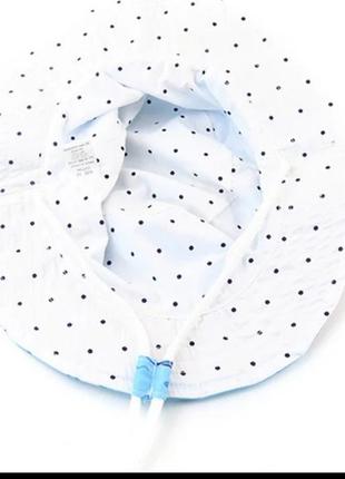 Хлопковая панамка с принтом акулы