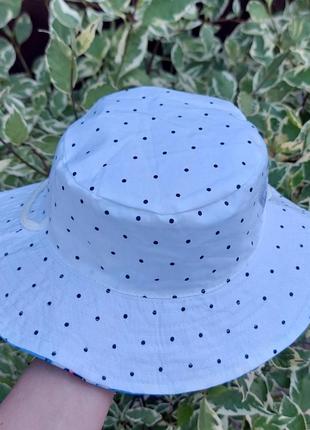 Хлопковая панамка с принтом акулы