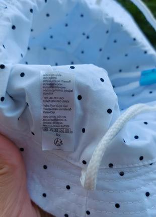 Хлопковая панамка с принтом акулы