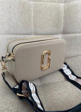 Женская сумка шопер клатч marc jacobs beige8 фото