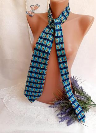 Old git! 🦋😜 bubblegum краватка вінтаж з принтом бубльгум стиляга ретро креповый шовк6 фото