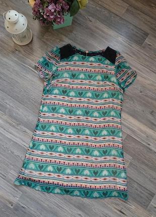 Женское летнее платье сарафан с молнией и кружевом размер 44/46