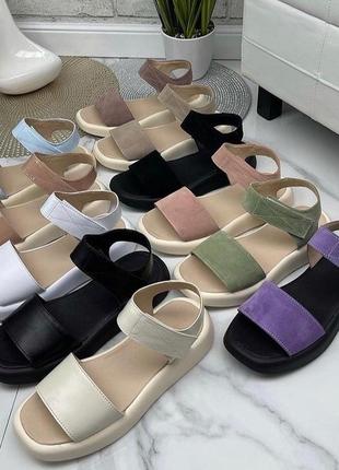 💚💛🧡 зручні та надзвичайно красиві сандалі в гарних, ніжних кольорах.7 фото