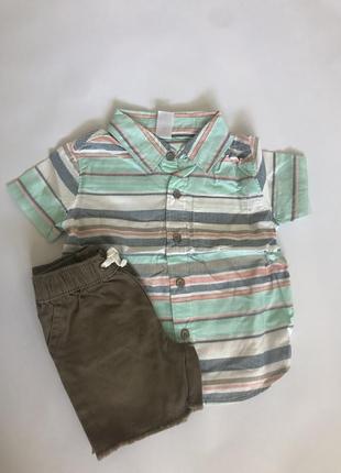 Літній комплект шорти та сорочка carter ' s m 182 фото
