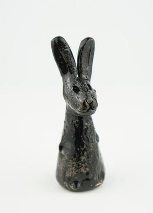 Статуетка кролик чорний 2023 фигурка кролика gift rabbit black