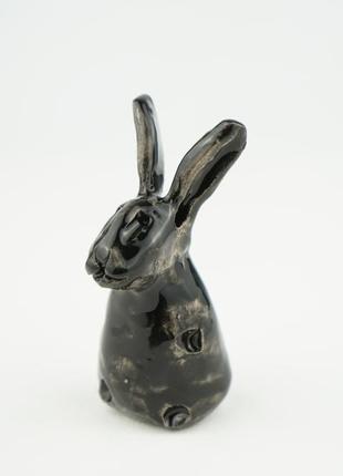 Статуетка кролика 2023 чорного фигурка кролика gift rabbit black4 фото