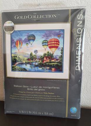 Набор для вышивки крестом dimensions balloon glow воздушные шары 35213