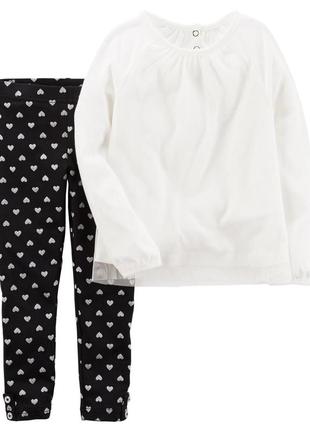 Комплект двійка carter’s, блузочка і лосіни