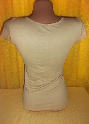 Фирменная футболочка блузка вышивка бисер  на пуцговичках р. s - aygill s3 фото