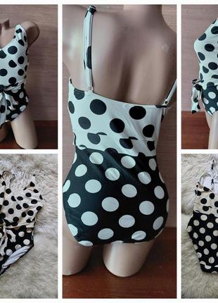 💜🌊💛 шикарный мягкий купальник горохи