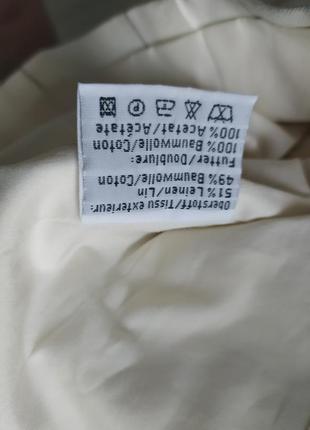 Пиджак брендовий, лен, котон3 фото