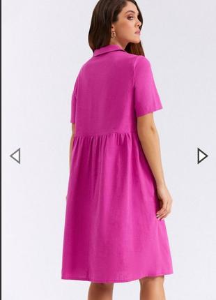 Краски платья льняное льняное льняное льняное льняное рубашка трендового цвета стильное льняное платье рубашка2 фото