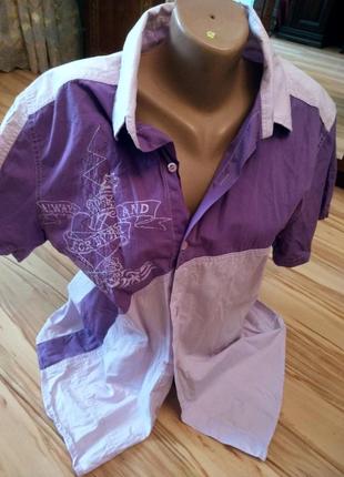 Новая крутая тениска рубашка с карманами, m-l xl