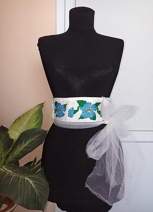 Вишита крайка ручна робота hand made