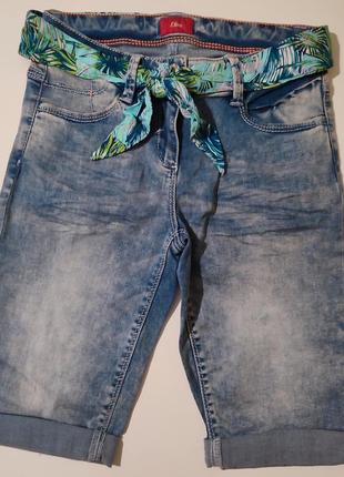 Джинсовые шорты фирма s.oliver