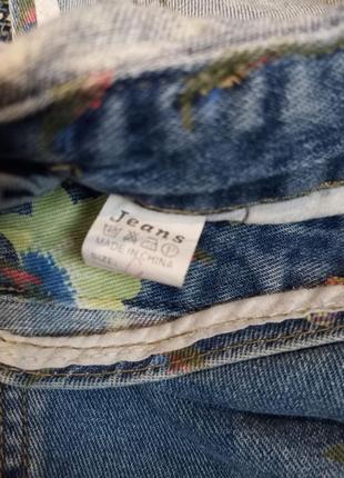 Комбінезон блакитний з шортами квытами jeans шорти джинсові джинсовий літній жіночий на дівчинку4 фото