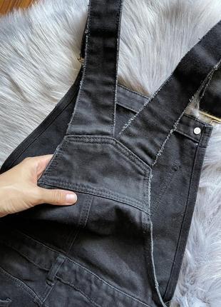 Чорний комбінезон джинсовий розмір s9 фото