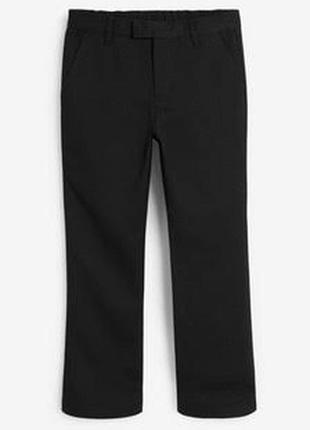 Next школьные классические прямые брюки чёрные широкая таля 17л+ 180 см2 фото