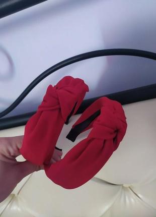 Обруч - чалма с узлом однотонный. хит 2022