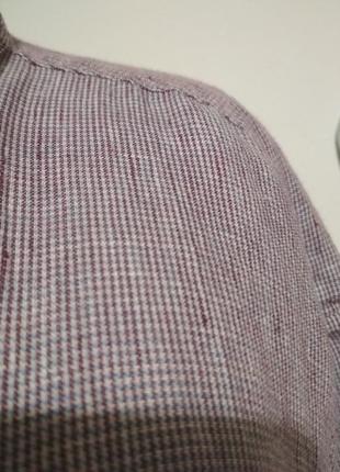 Большой размер 100% лён фирменная натуральная льняная мужская рубашка лен супер качество!4 фото