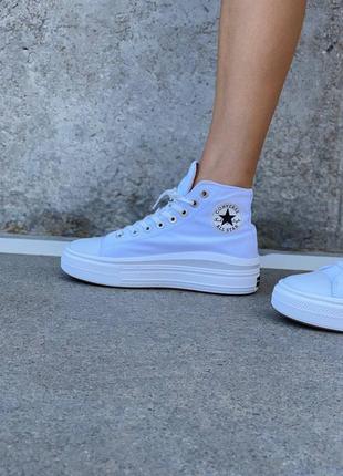 Converse high white, жіночі кеді конверс білі, високі кеді конверс жіночі кеди конверс, білі кеди2 фото