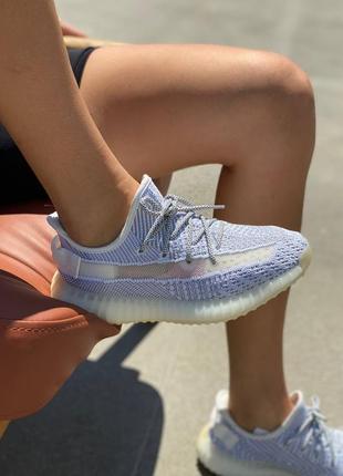 Adidas yeezy boost 350 v2 reflective laces, жіночі літні кросівки адідас ізі 350, рефлективні шнурки кросівки адідас ізі 350