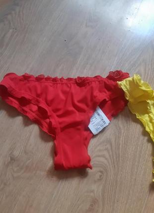 Плавки с кружевом италия . купальник