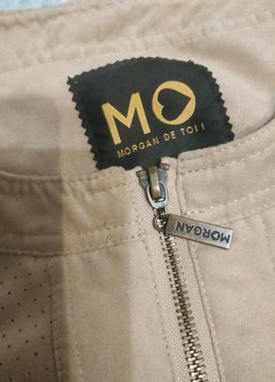 Замшевая куртка ткань под замшу оригинал morgan m-l6 фото
