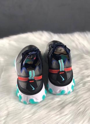 Nike react element 87 neptune green bright mango женские кроссовки найк3 фото