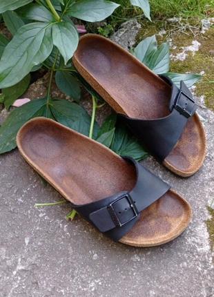 Шлепанцы шлепки сланцы на пробку birkenstock/ разм.39(26см) оригинал