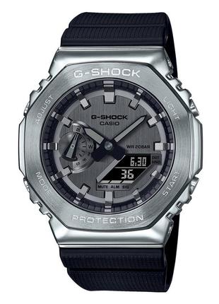 Casio g-shock gm-2100-1aer 1a oak чоловічий наручний годинник оригінал металевий корпус1 фото